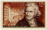 Parmentier Commemorative Stamp 1956