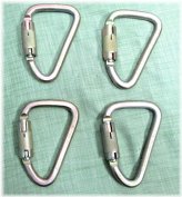 SecureGrip Steel Carabiner Set