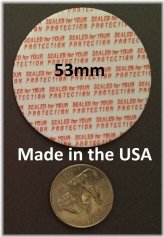 Foam Safety Tamper Seals - 53 mm Press & Seal Cap Liners