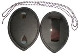 ShieldMate Leather Badge Holder with Chain - Perfect for Security and Concealed Weapons