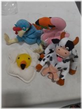 1997 Idea Factory Adult Meanies Plush Set