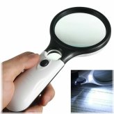 Precision View Handheld Magnifier with LED Lights for Jewelry and Reading