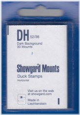 Black Waterproof Stamp Mounts for US Duck Stamps (Pack of 30)