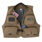 Nylon Angler's Vest with 12 Pockets and Adjustable Fit