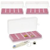 BobbinMate - 3 Pack Bobbin Organizer with EVA Cushion and 30 Grids