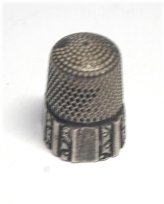 May 1889 Sterling Silver Fluted Thimble by Simons Brothers