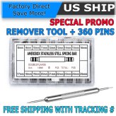 Stainless Steel Watch Pin and Spring Bar Repair Kit