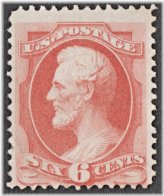 Vintage Carmine Lincoln Stamp