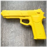 Yellow Rubber Training Pistol (7")