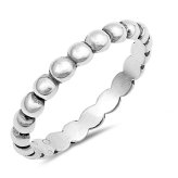 Whispering Silver Eternity Band
