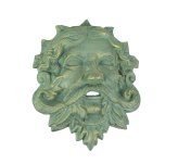 Verdigris Green Man Wall Plaque