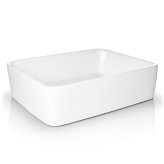 White Rectangular Vessel Sink