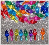 Twist Lights Bulbs Peg Set for Ceramic Christmas Tree