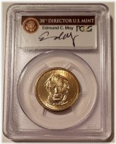 Zachary Taylor Presidential Dollar Missing Lettering Error MS66 Moy