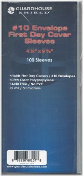 Guardhouse Polypropylene Sleeves for First Day Covers - Pack of 100