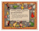 Vintage Treasury Savings Bond Certificate featuring Li'l Abner character design