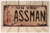 Urban Rustic Vanity License Plate Plaque