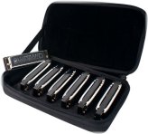 Harmonica Set with Seven Keys and Case by Hohner