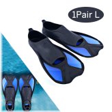 Blue Short Blade Fins for Water Sports and Training