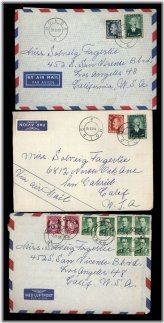 Molde to Los Angeles Airmail Correspondence Set