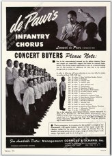 Leonard de Paur Infantry Chorus Vintage Print Ad