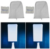 White Scrim Covers for 10" DJ Speakers - Perfect for Weddings, Churches, and Clubs