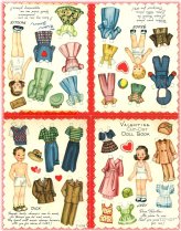 Valentine's Day Delight Paper Doll Set