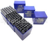 Precision Stamp and Die Set - 108 Pieces for Letter and Number Impressions in Hardened Steel