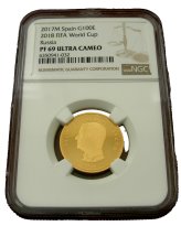 Golden Heritage Spain 2017 FIFA Commemorative Gold Coin