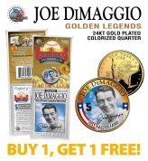 Golden Legends DiMaggio Commemorative Coin