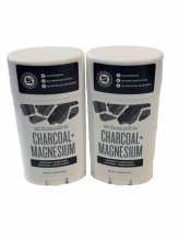 Charcoal+Magnesium Deodorant Stick Duo