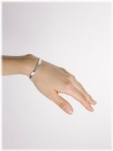 Silver Herringbone Charm Bracelet