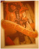 Retro Iron-On Transfer - Firefighter Humor 1970's