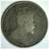 Newfoundland 1908 Silver Five Cents Coin