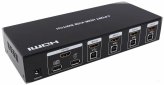 QuadraView Control Hub: 4K HDMI and USB KVM Switcher