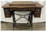 Minnesota Model C Treadle: Vintage Sewing Machine with Cabinet