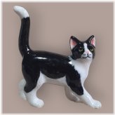 Midnight Whiskers Porcelain Miniature Figurine