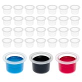 ClearVue Ink Caps: Disposable Transparent Cups for Microblading and Tattooing (17mm)