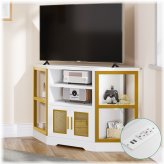 Corner Haven Charging Station TV Stand