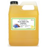 Flax Seed Oil by Dr. Adorable - Organic, Cold Pressed, Raw & Virgin (32 oz/1 quart)