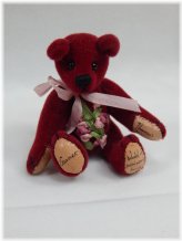 January Birthday Bear Miniature Figurine