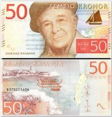 Nordic Heritage Banknote: 50 Kronor, 2015, P-70, UNC