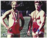 1984 Olympic Wrestling Moment with Mark Schultz and Dave Autographed Photo