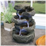 Rock Cascade Water Feature by Sunnydaze Decor