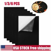 CraftMate Adhesive Velvet Sheets - High-Quality Multipurpose Black Fabric