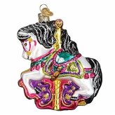 Carousel Horse Glass Blown Ornament