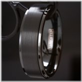 Midnight Stride Tungsten Ring