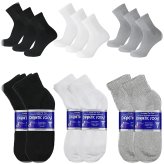 Cotton Comfort Ankle Socks for Men with Circulatory and Diabetic Health Needs