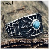 Turquoise Sun Ring for Men