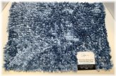 Chenille Memory Foam Bath Rug in Blue (17" x 24")